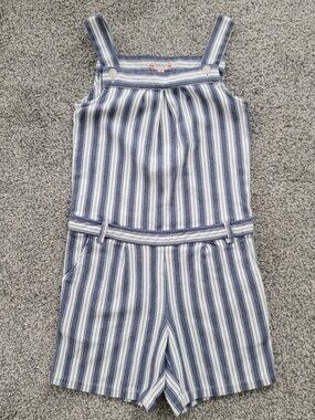 Bonpoint Blue & White Striped Jumpsuit Size 8